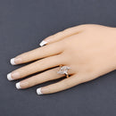 0.29 Carat Genuine White Diamond 14K Rose Gold Ring (E-F Color, SI1-SI2 Clarity)-9