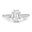 0.48 Carat Genuine White Diamond 18K White Gold Ring-6