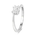 0.33 Carat Genuine White Diamond 18K White Gold Ring (F-G Color, VVS-VS Clarity)-7