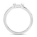 0.33 Carat Genuine White Diamond 18K White Gold Ring (F-G Color, VVS-VS Clarity)-8