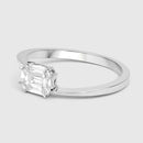 0.33 Carat Genuine White Diamond 18K White Gold Ring (F-G Color, VVS-VS Clarity)-10