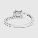 0.33 Carat Genuine White Diamond 18K White Gold Ring (F-G Color, VVS-VS Clarity)-11