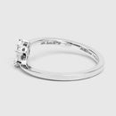 0.33 Carat Genuine White Diamond 18K White Gold Ring (F-G Color, VVS-VS Clarity)-12