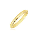 14k Yellow Gold Textured Comfort Fit Wedding Band-1