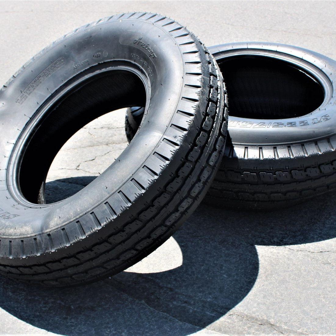 Antego ST225/75D15 Bias Trailer Tires, 8 Ply Load Range D by Antego Tire & Wheels (Set of 2)