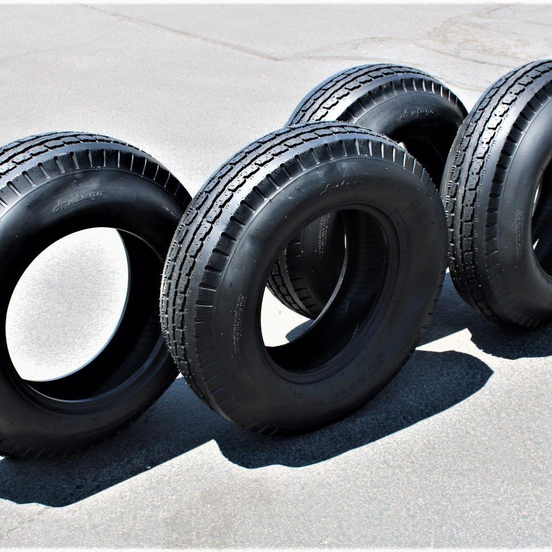 Antego ST225/75D15 Bias Trailer Tires, 8 Ply Load Range D by Antego Tire & Wheels (Set of 4)