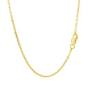 14k Yellow Gold Diamond Cut Cable Link Chain (1.50 mm)-3