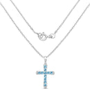 3.85 Carat Genuine Blue Topaz .925 Sterling Silver Pendant-2