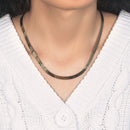Imperial Herringbone Chain in 10k Yellow Gold (5.00 mm)-4