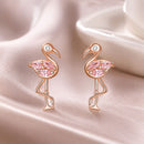 925 Sterling Silver 1.5x0.7cm Plated Rose Gold CZ Earrings for Women-1