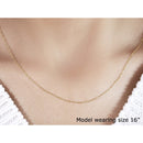 14k Yellow Gold Singapore Chain 0.6mm-4