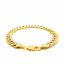 8.0mm 10k Yellow Gold Light Miami Cuban Bracelet-2