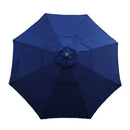 11ft Market Patio Umbrella Double-Vented 8 Rib Replacement Canopy Navy Olefin-1