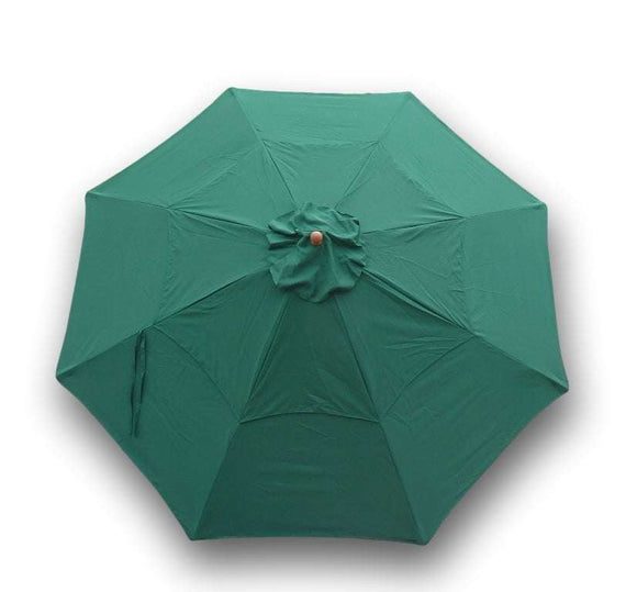 11ft Market Patio Umbrella Double-Vented 8 Rib Replacement Canopy Hunter Green