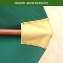 11ft Market Patio Umbrella Double-Vented 8 Rib Replacement Canopy Hunter Green-4
