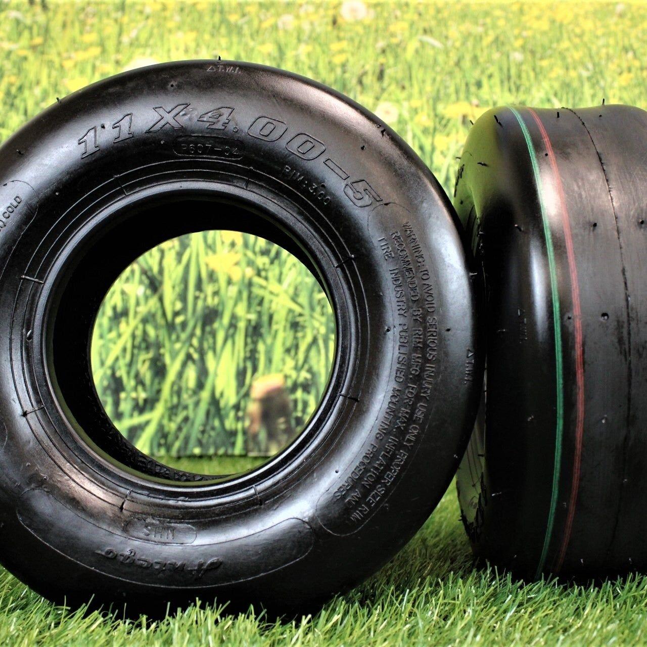 2) OTR 15x6.00-6 Turf Saver Tires 4 Ply For Lawn Garden Tractor