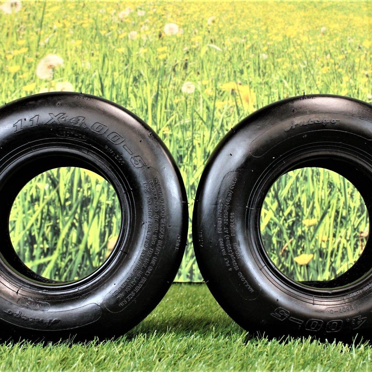 11x4.00-5 4 Ply Turf Tires for Lawn & Garden Mower (Qty: 1) - 0