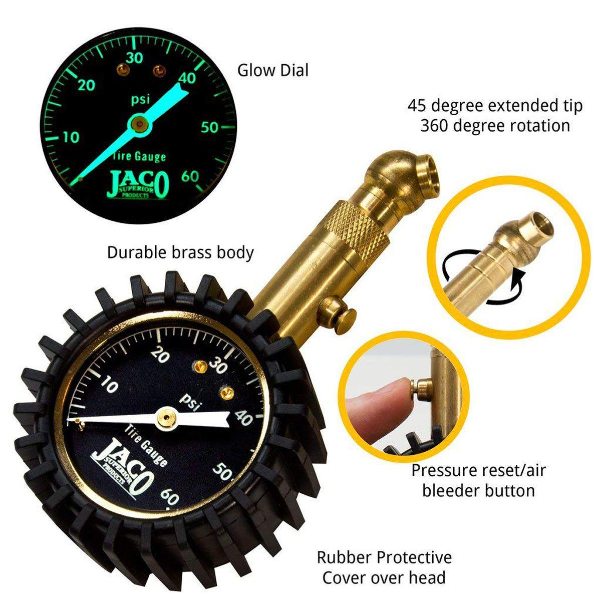 Elite® Tire Pressure Gauge - 60 PSI - 0