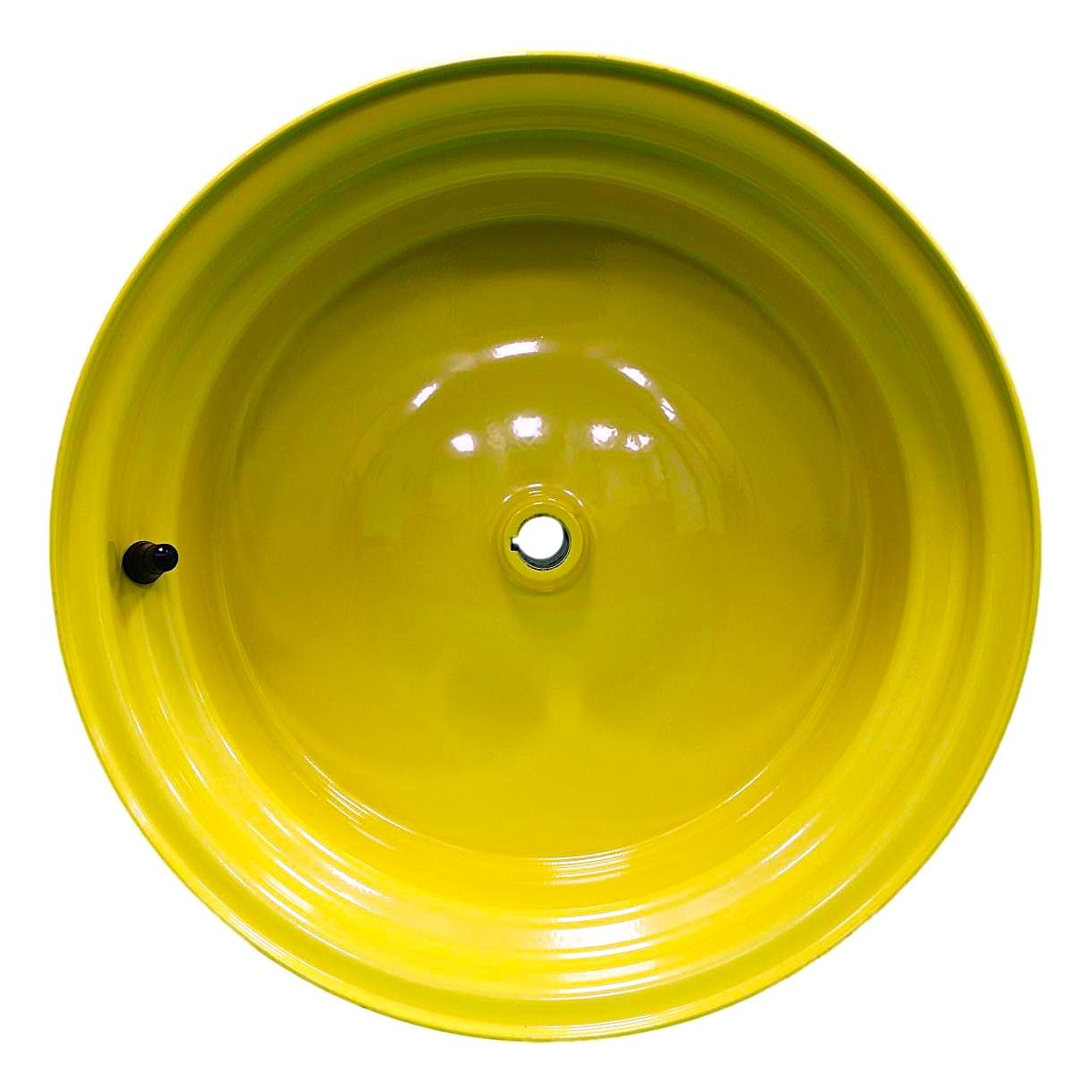 12x7.5 Hubbed Wheel John Deere Yellow