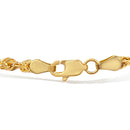 Men's Solid 10K Yellow Gold 3.2mm Light Rope Chain Necklace-2