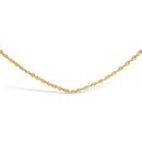 Men's Solid 10K Yellow Gold 3.2mm Light Rope Chain Necklace-3
