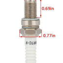 Hipa 4pcs 4929 stk Spark Plug for D8RTC-9 RA6HC RA6YC 4096 XR4DC ky R121XLS B14YC BR12YC-9 RA6YC 4929 5083 98069-58916 stk 5083 For TORCH Honda Yamaha KTM Ducati Suzuki TRX300 TRX300FW-3