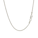 10k White Gold Wheat Chain 1.0mm-3