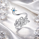 925 Sterling Silver Plated Platinum Pavé Setting CZ Ring for Women-1