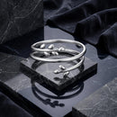 925 Sterling Silver Oxidized Ring for Women-2