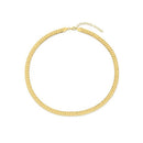 14k Yellow Gold Rib Link Necklace-1