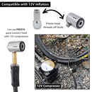 Lightning™ XP Locking Presta Air Chuck for Bike Tires - 1/4" F-NPT (Presta Valves)-6