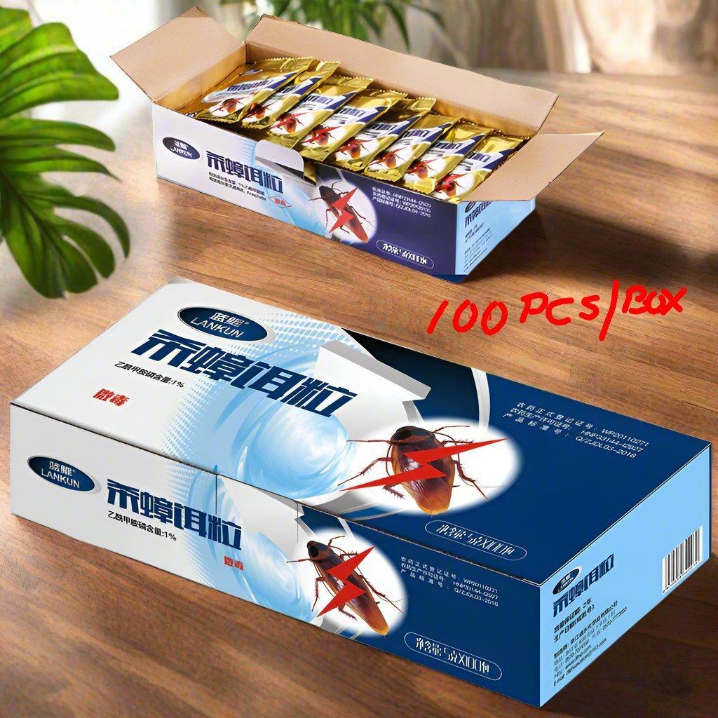 20/100 PCS Non-Toxic Cockroach Bait 🪳 | Acephate Formula for Effective Roach Control 🚫 | Safe Pest Solution 🌱 - 0
