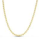Moon Cut Bead Chain in 14k Yellow Gold (3.00 mm)-3