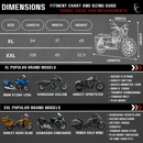 Heavy Duty Motorcycle Cover with Cable & Lock (XL) Black-2