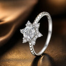925 Sterling Silver White Gold Plated Ring with Pavé Set CZ, Size 6.0-3