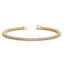 Lab Grown Round Diamond Tennis Bracelet in 14k Yellow Gold (3 cctw F/G  VS2/SI1)-1