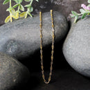 2.0mm 14k Two-Tone Gold Singapore Chain-4