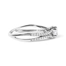 14K White Gold 5/8 Cttw Diamond Split Shank Engagement Ring  (G-H Color, VS2-SI1 Clarity) - Size 7-7