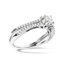 14K White Gold 5/8 Cttw Diamond Split Shank Engagement Ring  (G-H Color, VS2-SI1 Clarity) - Size 7-8