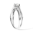 14K White Gold 5/8 Cttw Diamond Split Shank Engagement Ring  (G-H Color, VS2-SI1 Clarity) - Size 7-9