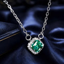 925 Sterling Silver 0.6 Carat Moissanite Pendant Necklace for Women-2