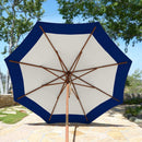 9ft Market Patio Umbrella 8 Rib Replacement Canopy Duet Navy-5