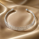 925 Sterling Silver White Gold Plated Bracelet for Women-1