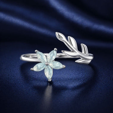 925 Sterling Silver & Opal Ring for Women - 0