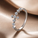 925 Sterling Silver Moissanite 0.15-0.20 Carat Ring for Women, Size 6-2