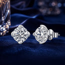 925 Sterling Silver 0.50 Carat Moissanite Earrings for Women-1