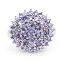 2.52 Carat Genuine Tanzanite .925 Sterling Silver Ring-3