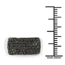 1.21 Carat Genuine Black Diamond .925 Sterling Silver Ring-3