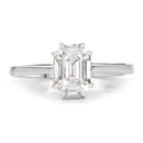 0.48 Carat Genuine White Diamond 18K White Gold Ring-3