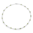 6.30 Carat Genuine Peridot .925 Sterling Silver Necklace-1